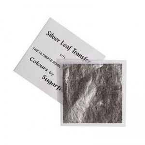 Feuille d'argent comestible x1 (80x80cm) Sugarflair