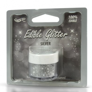 Paillettes alimentaires (Glitter) 5G Rainbow dust (couleur aux choix)
