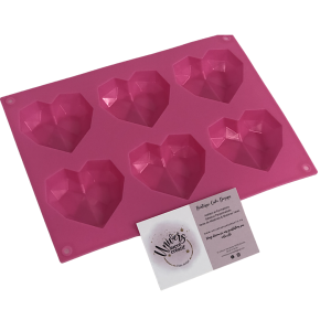 Moule silicone Coeur Diamant 3D HeartCake