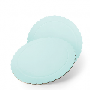 Semelle en carton Ronde Bleu 20cm