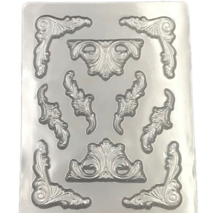 Moule à sucette au chocolat - Bordures, Ornements