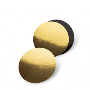 Semelle en carton doré/noir (dimension au choix)