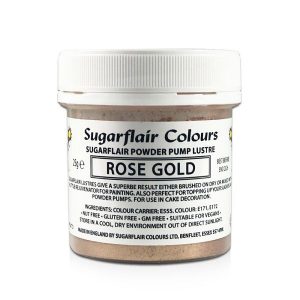 Colorant Poudre Rose Gold SugarFlair 25g
